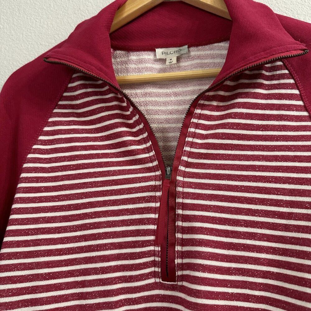 Striped Red Raglan Sleeve Top - Picture 3 of 7